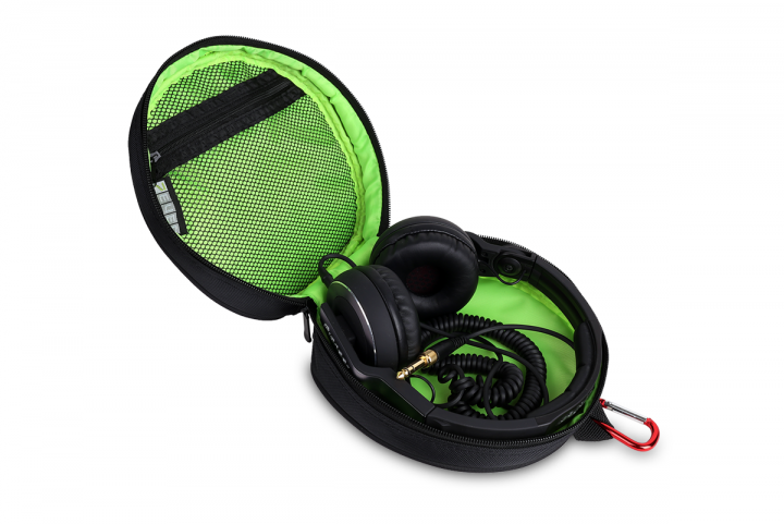 Schwarz Kopfhörer Headphone 7cm), Softcase Kopfhörer / 7EVEN Tasche x grün / Kopfhörer Tasche - Bag On-ear (19