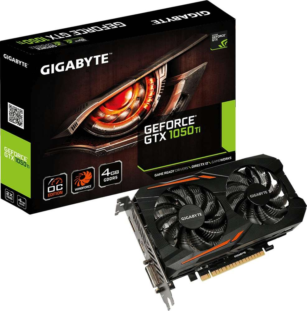 GIGABYTE GeForce® Ti GTX (NVIDIA, Grafikkarte) 1050 OC 4G