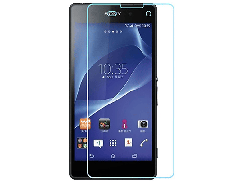 REY 3X Bildschirmschutz Für Sony Xperia X Compact – Gehärtetes Glas 9H+, Fettabweisend | Einfache Montage