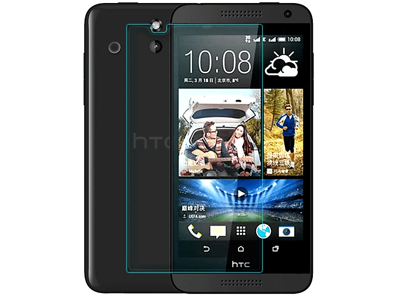 KÖNIG DESIGN 2er Pack Schutzfolie(für HTC Displayschutz Desire 610)
