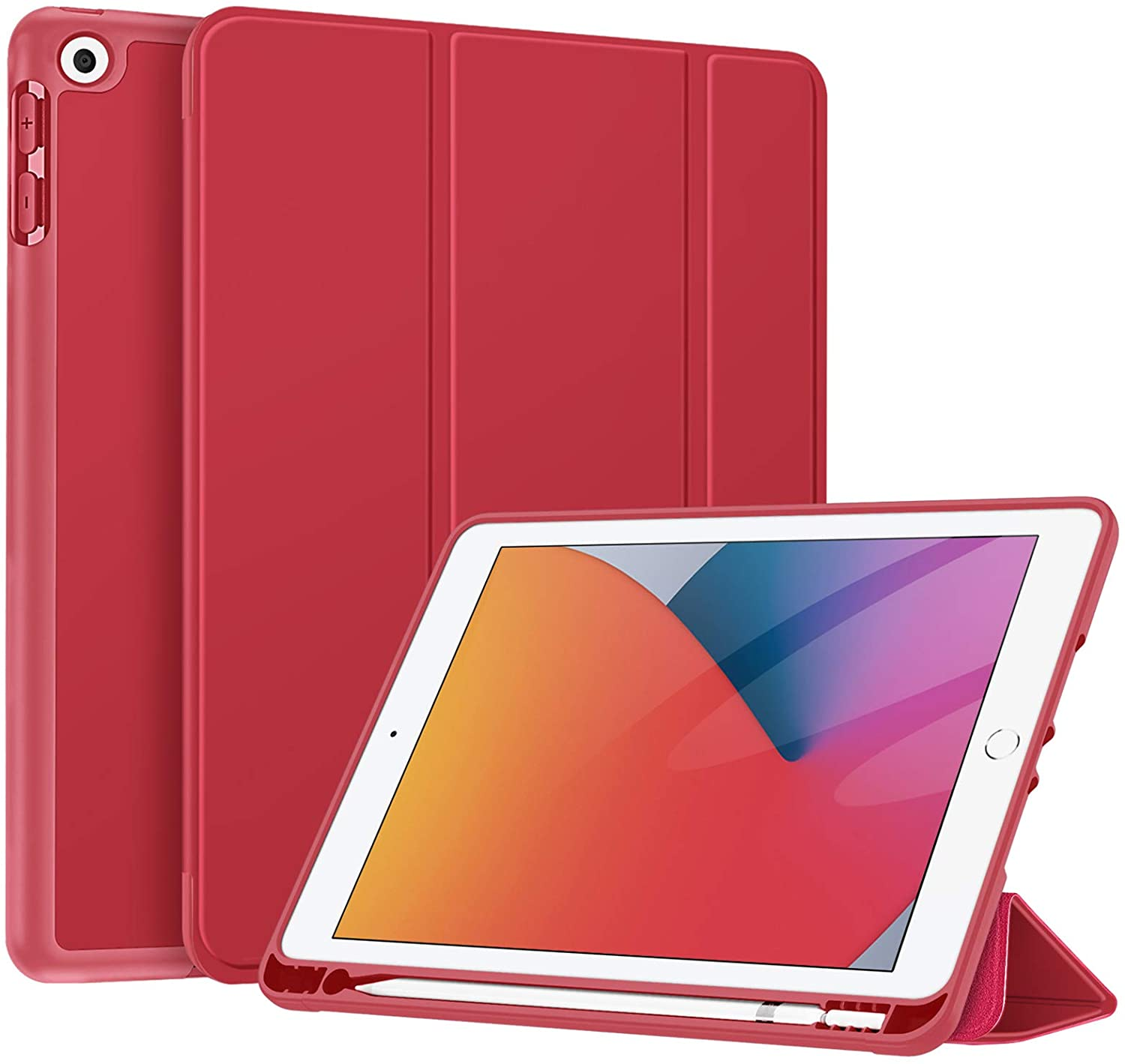 FINTIE Hülle, Gen Rot iPad Gen 2020/7. 2021/8. Zoll 10.2 2019), iPad, Generation (9. Bookcover