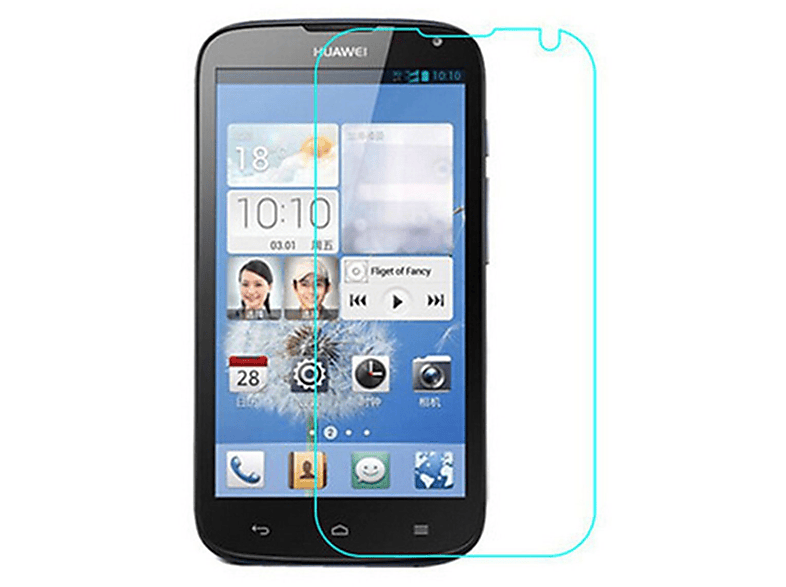 KÖNIG DESIGN 2er Pack Displayschutz Schutzfolie(für Huawei Ascend G610)