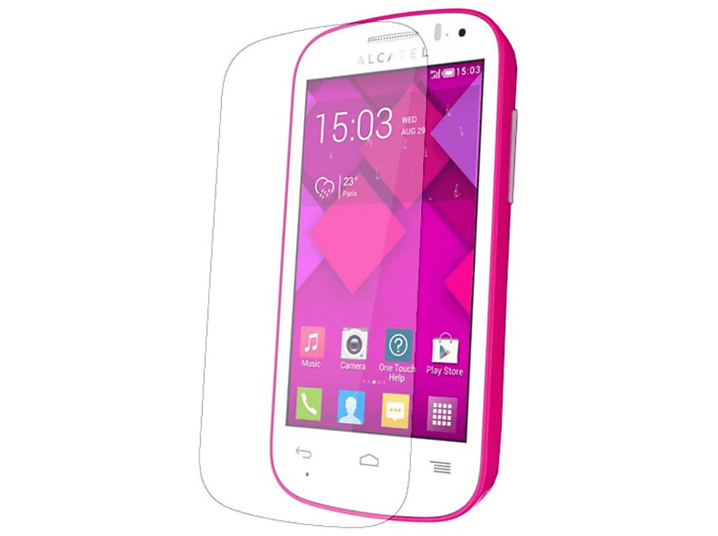 Displayschutz C3) Alcatel KÖNIG DESIGN Pack Schutzfolie(für Pop One Touch 2er