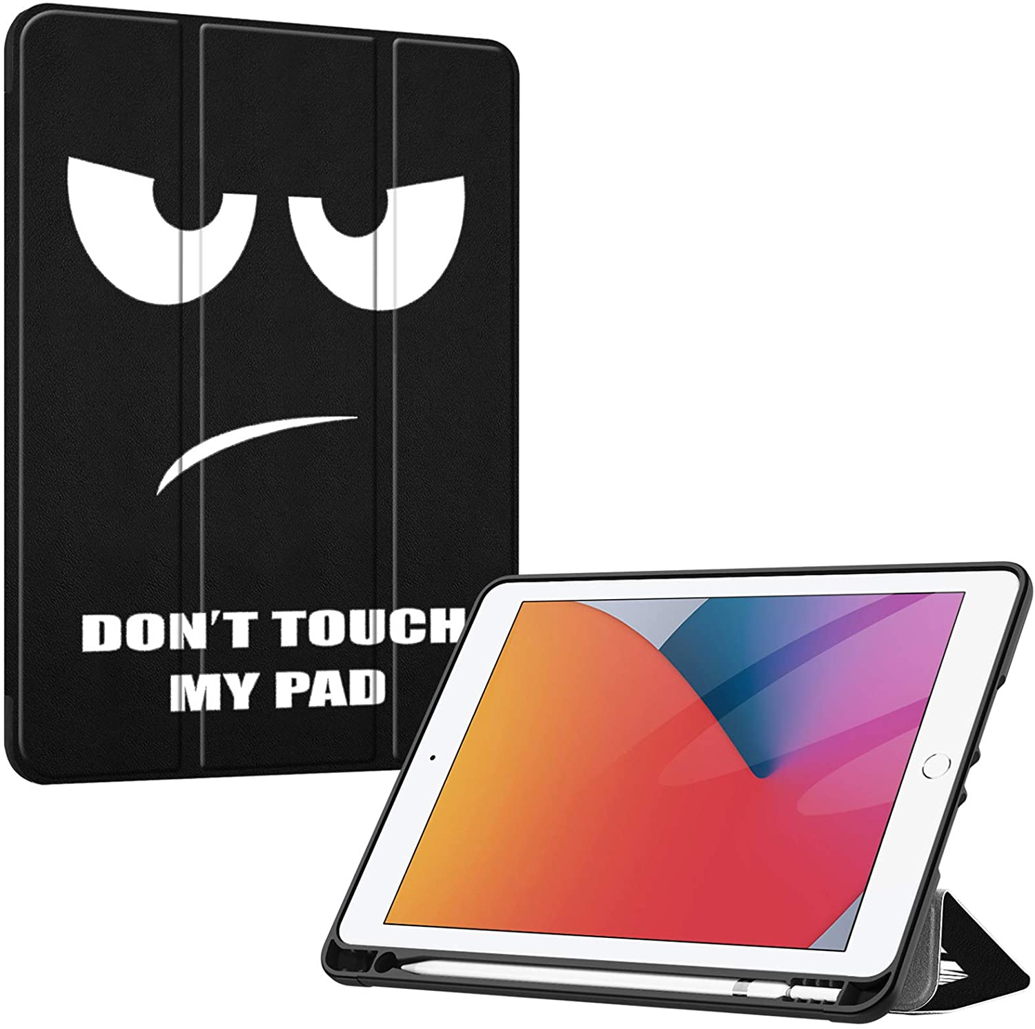 Zoll Gen (9. Gen Touch Don\'t Generation 10.2 2019), Bookcover, iPad, FINTIE iPad Hülle, 2021/8. 2020/7.