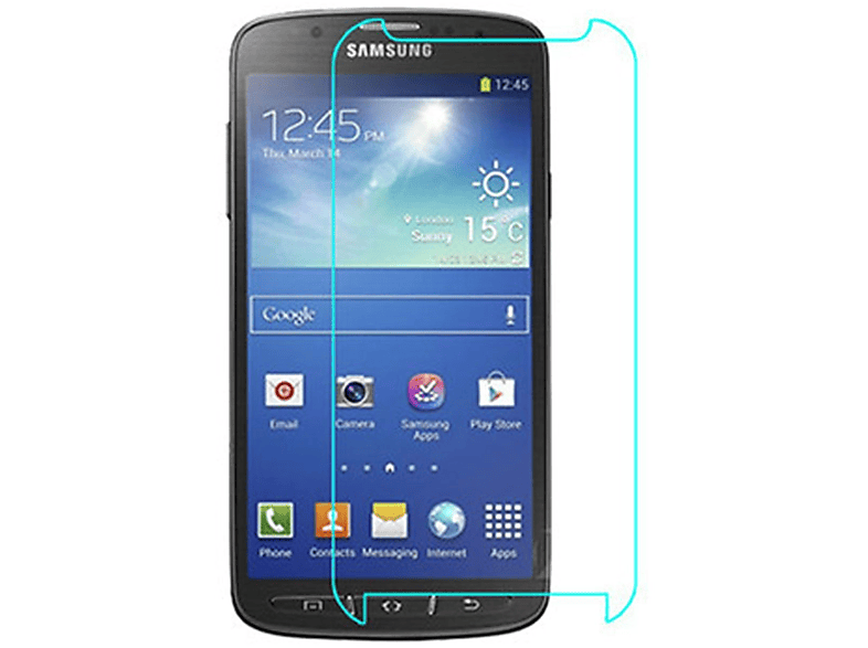 KÖNIG DESIGN 2er Pack Samsung Schutzfolie(für Active) Galaxy S4 Displayschutz