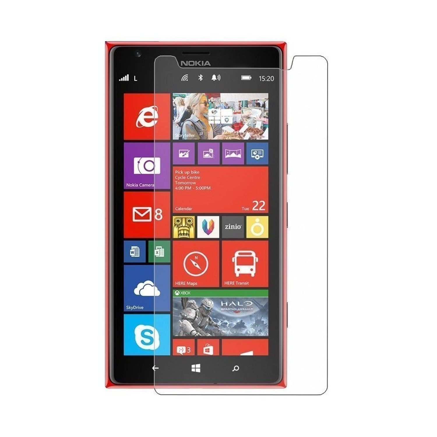 2er Schutzfolie(für Dual Microsoft KÖNIG Lumia Pack Displayschutz 540 Sim) DESIGN