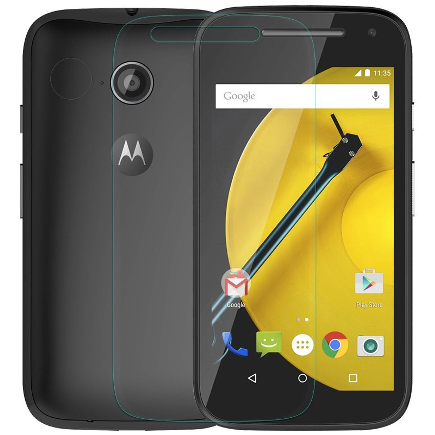 KÖNIG DESIGN Pack 2er Moto E2) Schutzfolie(für Displayschutz Motorola
