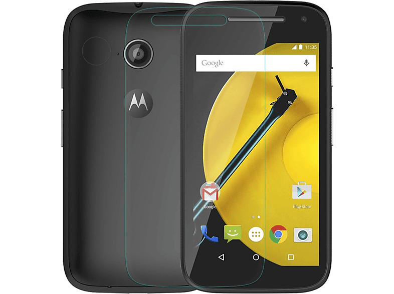 KÖNIG DESIGN 2er Pack Displayschutz Motorola Schutzfolie(für Moto E2)