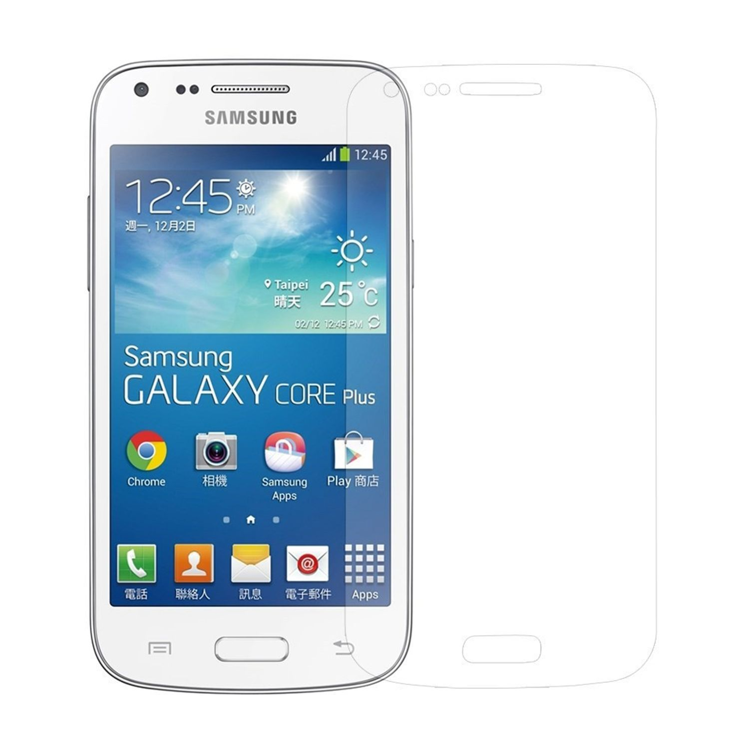 Displayschutz DESIGN Galaxy Core Plus) 3er KÖNIG Schutzfolie(für Pack Samsung