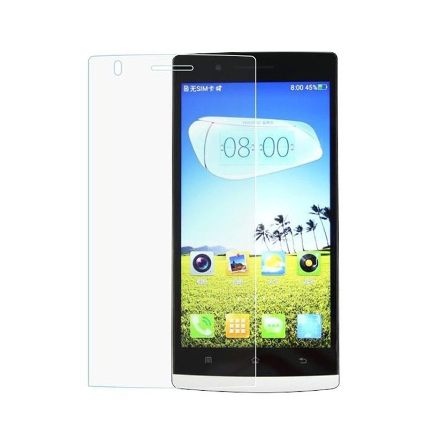 KÖNIG DESIGN 2er Pack Displayschutz Schutzfolie(für Oppo Find 5)