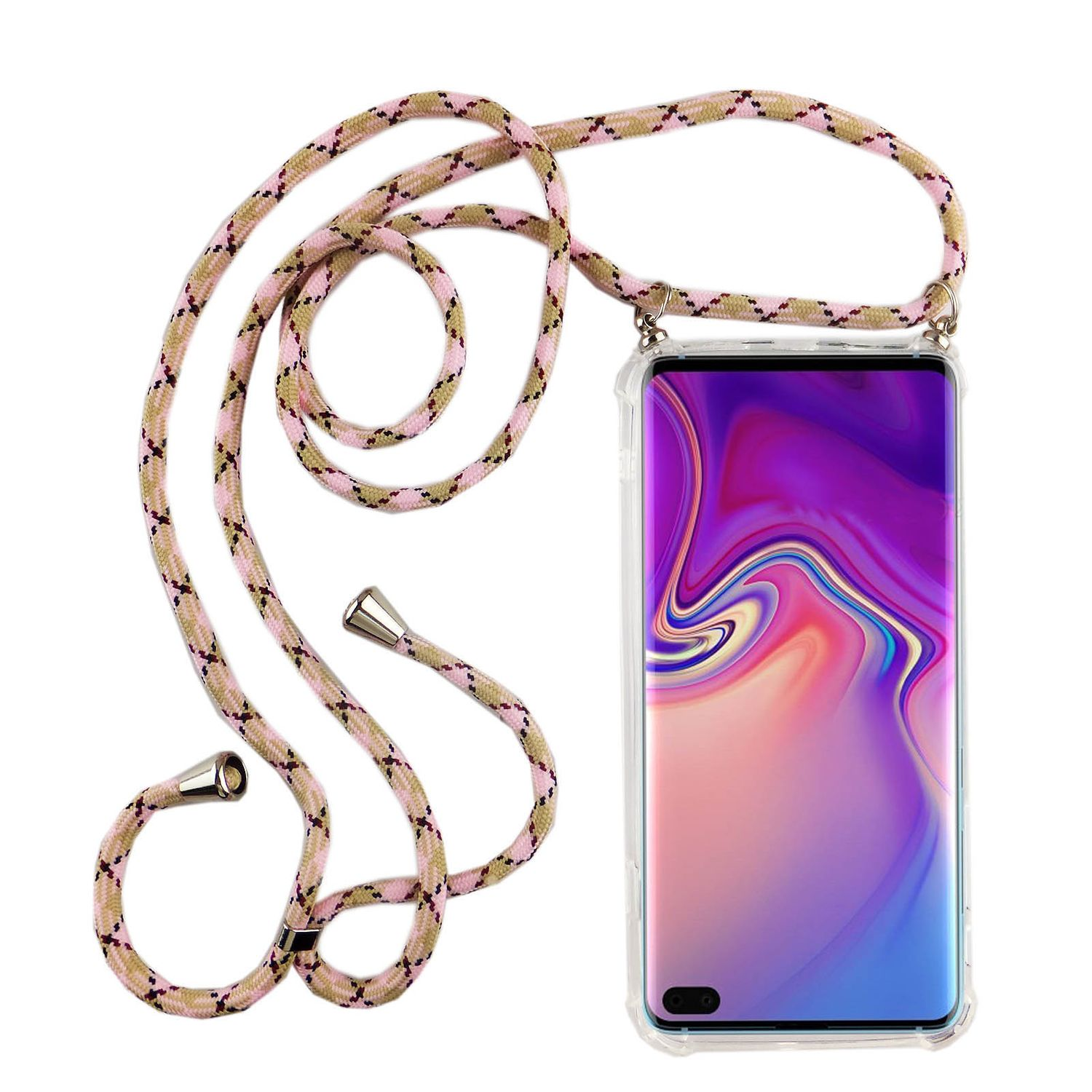 KÖNIG DESIGN Plus, S10 Schutzhülle, Transparent Umhängetasche, Samsung, Galaxy