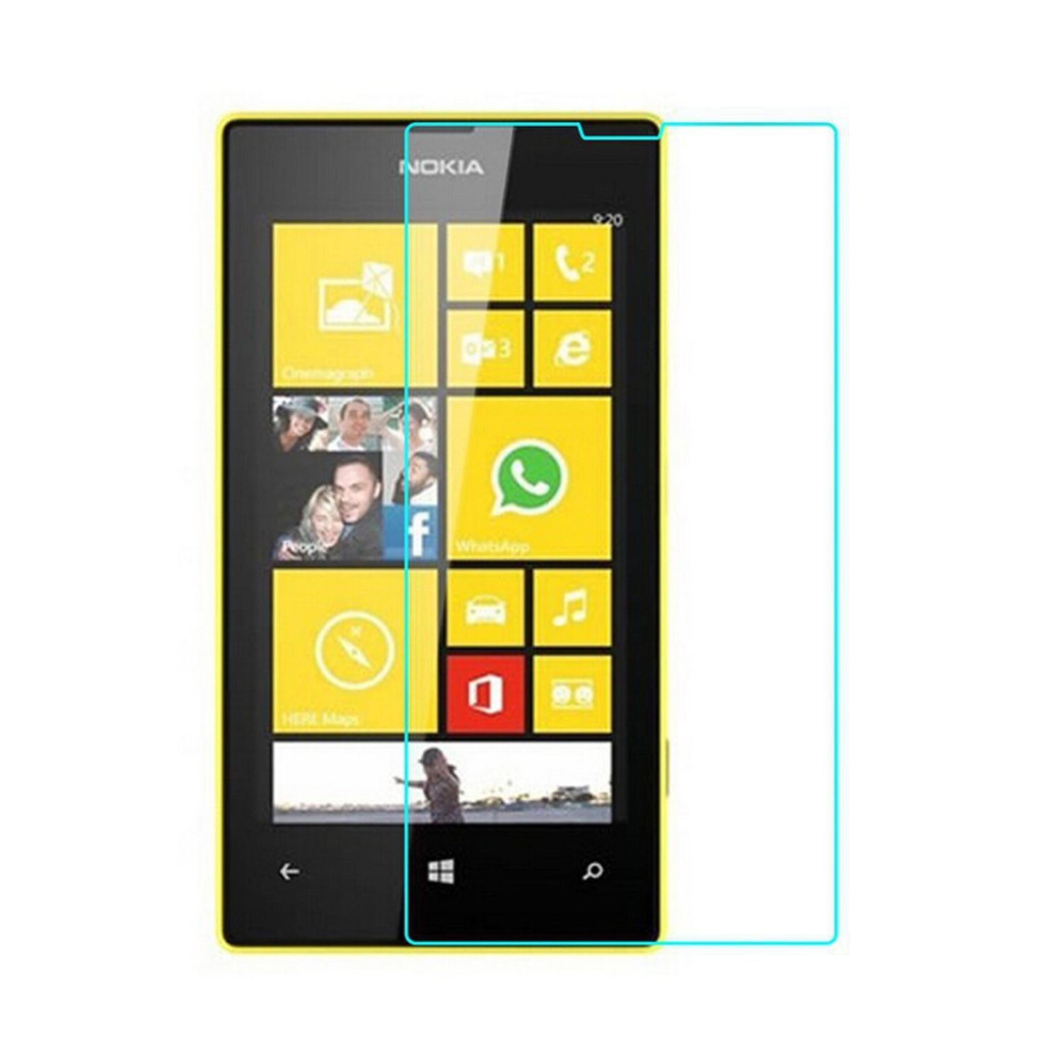 DESIGN Displayschutz Nokia Pack Schutzfolie(für Lumia KÖNIG 3er 520)