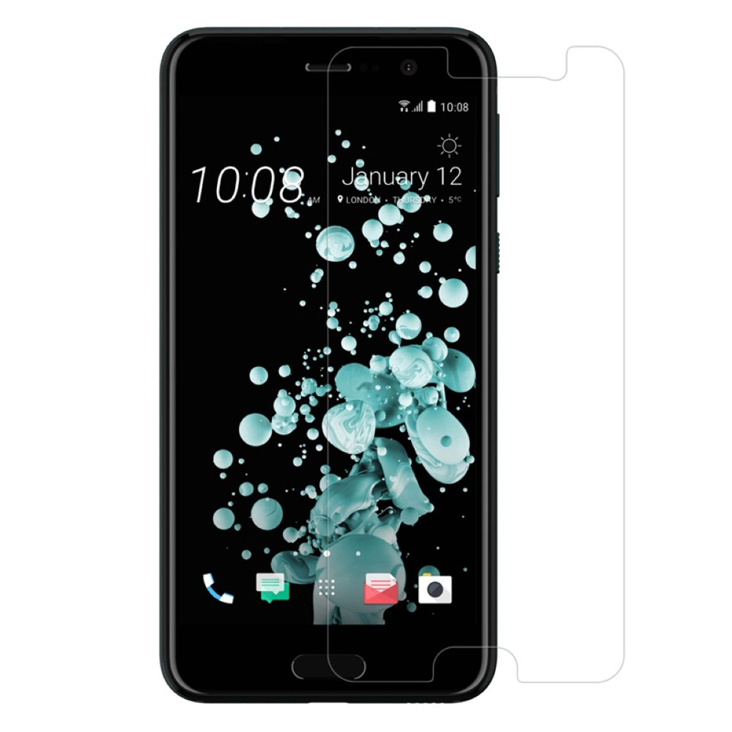KÖNIG DESIGN 2er U Play) HTC Pack Displayschutz Schutzfolie(für