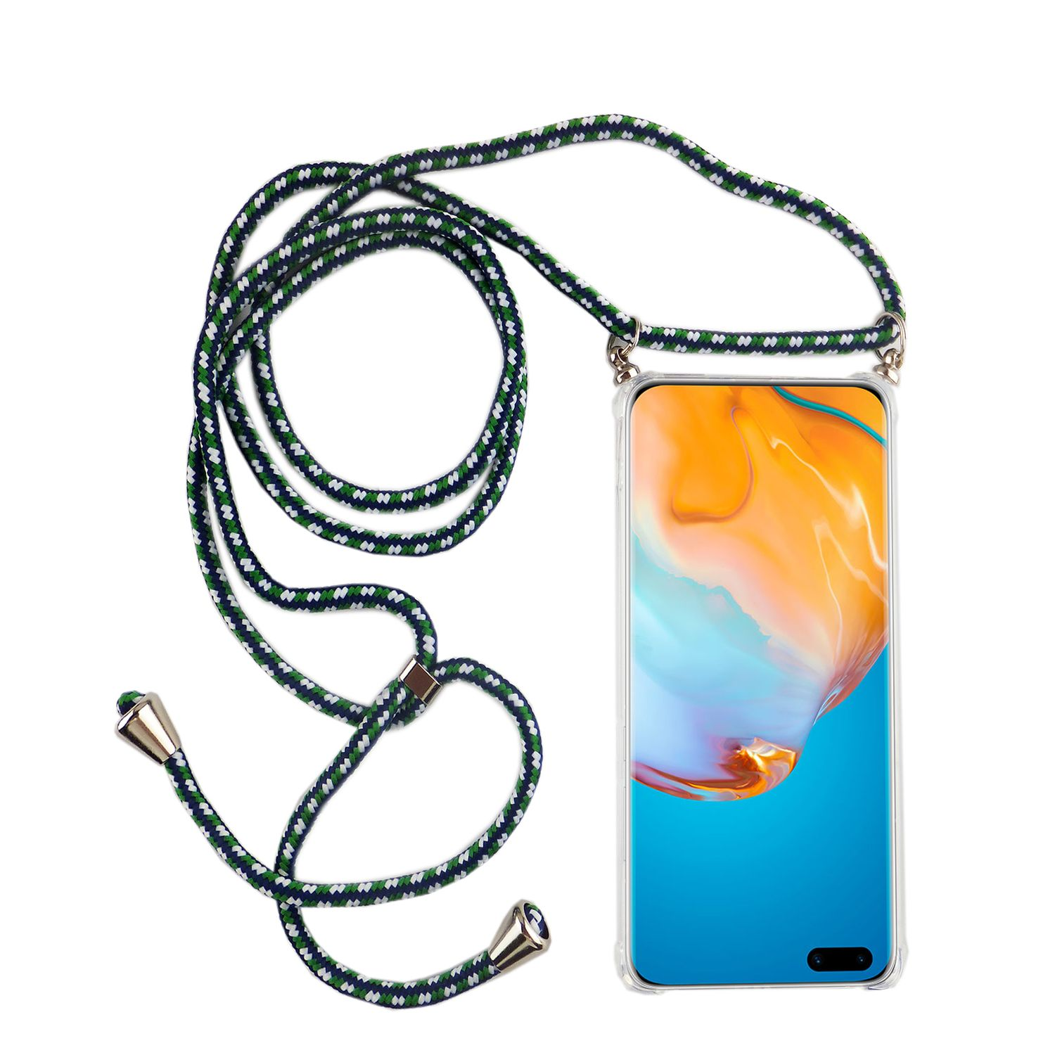 Huawei, Umhängetasche, Transparent KÖNIG P40 Pro, DESIGN Schutzhülle,