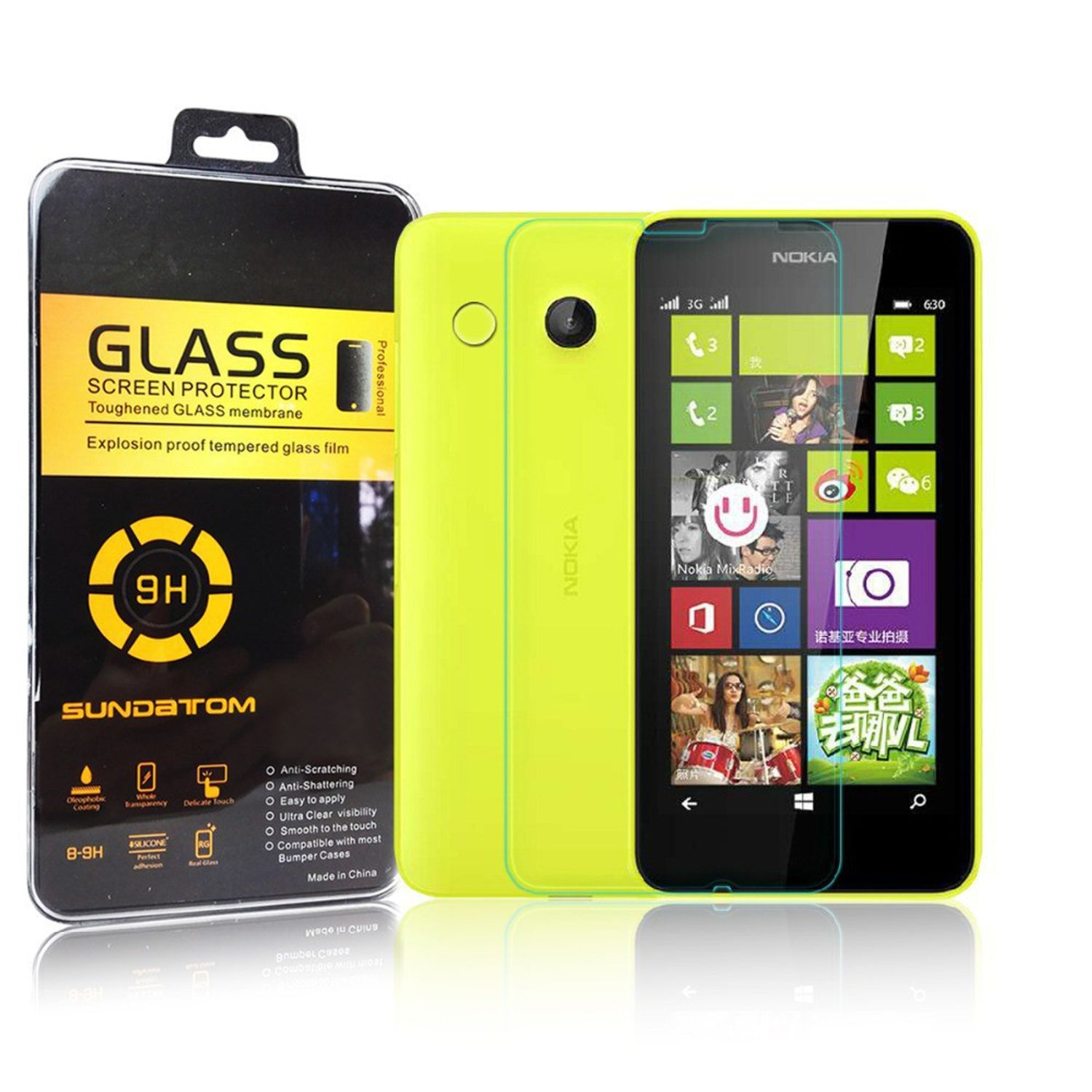 KÖNIG DESIGN 2er Schutzfolie(für 630) Displayschutz Nokia Lumia Pack
