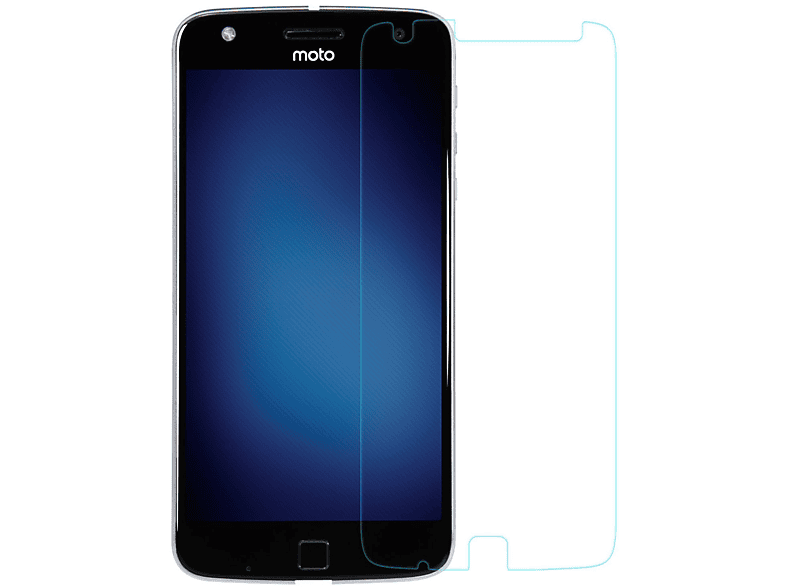 2er DESIGN KÖNIG Motorola Z Moto Schutzfolie(für Displayschutz Pack Play)