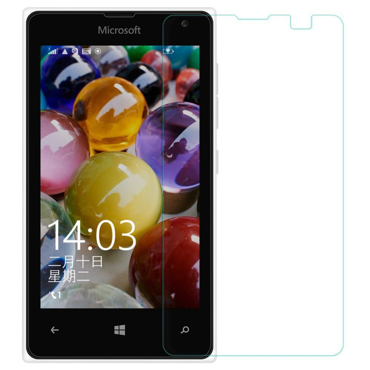 DESIGN KÖNIG 3er Schutzfolie(für 435) Lumia Displayschutz Microsoft Pack