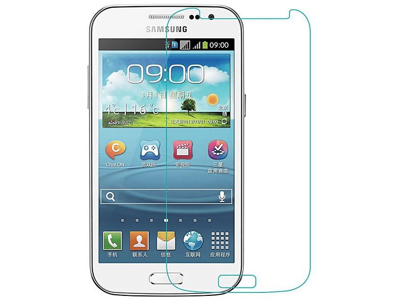KÖNIG DESIGN Win) Samsung 2er Pack Displayschutz Galaxy Schutzfolie(für