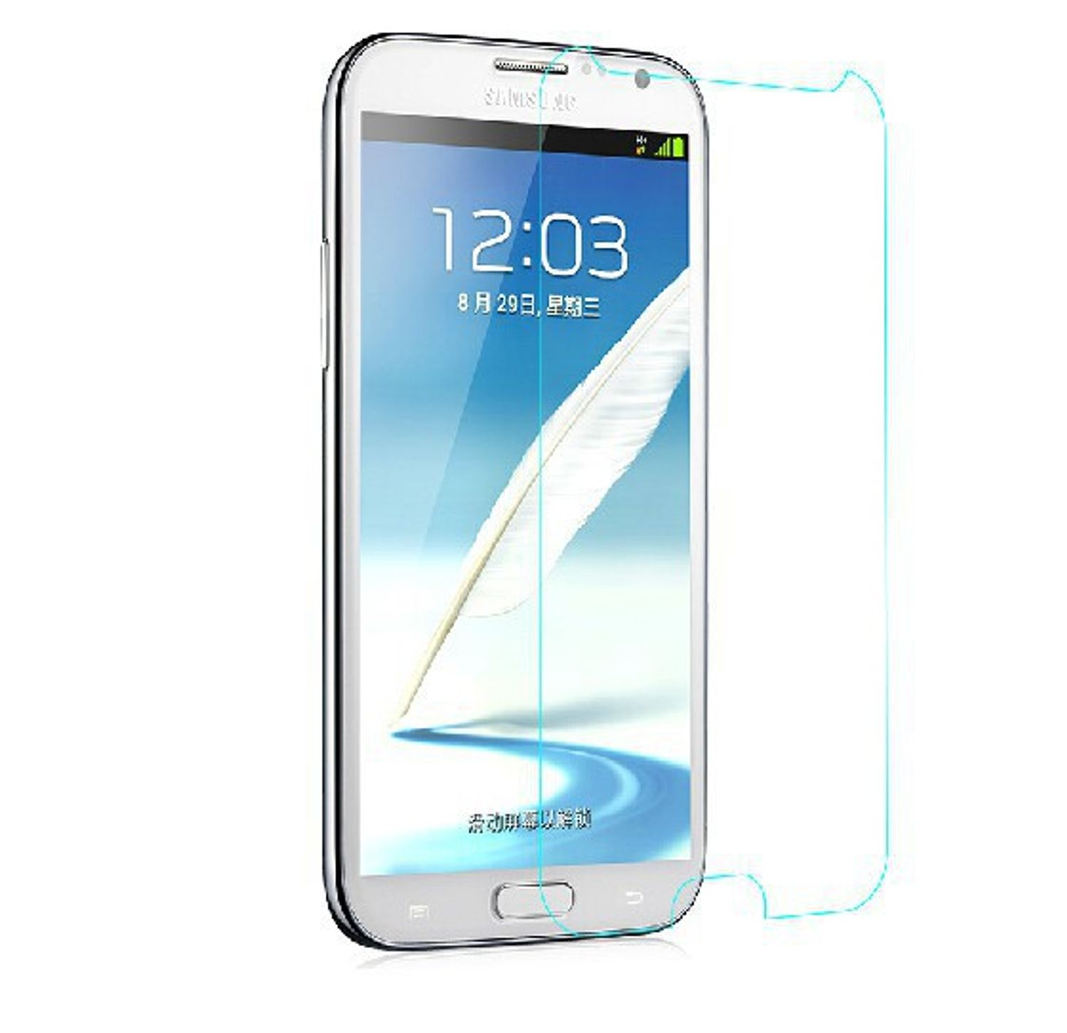 KÖNIG DESIGN 2er Pack Displayschutz Schutzfolie(für Note Galaxy N7100) Samsung 2