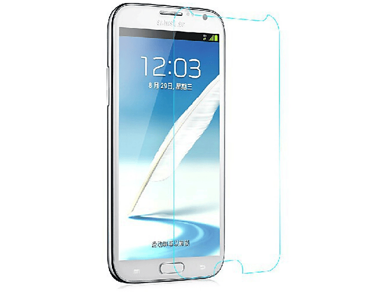 DESIGN Note 2er KÖNIG Galaxy 2 N7100) Displayschutz Pack Samsung Schutzfolie(für