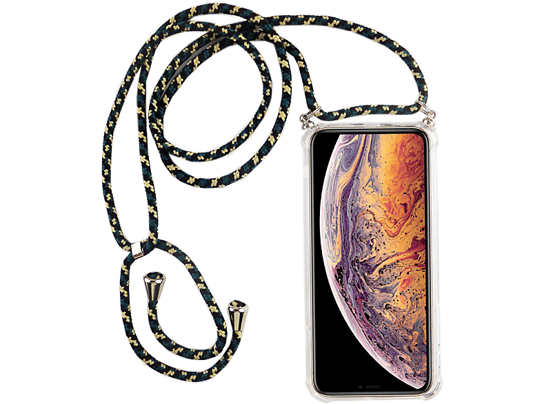 KÖNIG DESIGN / X Apple, iPhone XS, Transparent Umhängetasche, iPhone Schutzhülle