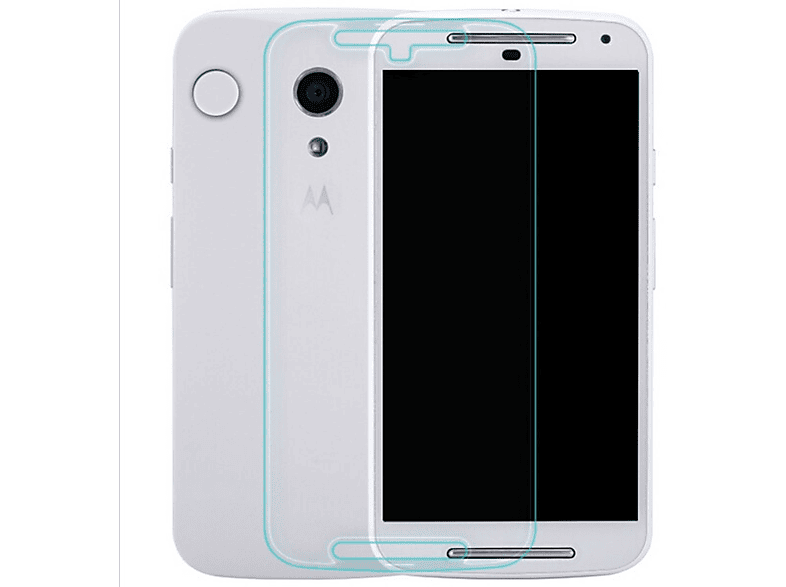 KÖNIG DESIGN 2er Pack Displayschutz Schutzfolie(für Motorola Moto G2)