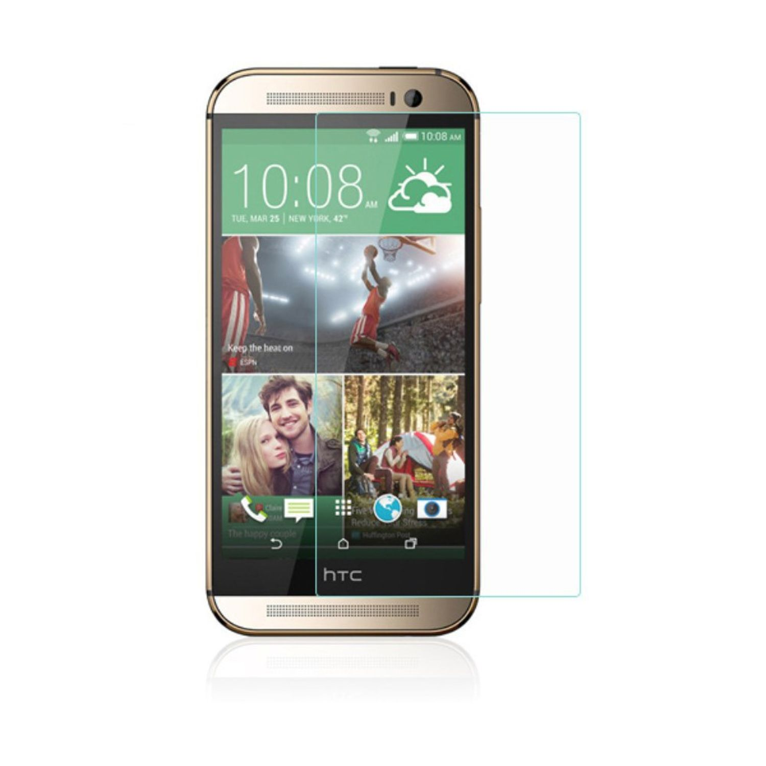 M8) 2er DESIGN Pack Displayschutz HTC Schutzfolie(für KÖNIG One