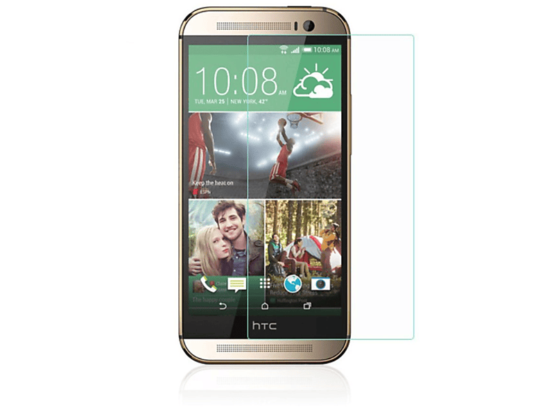 KÖNIG DESIGN 2er Pack Displayschutz Schutzfolie(für HTC One M8)
