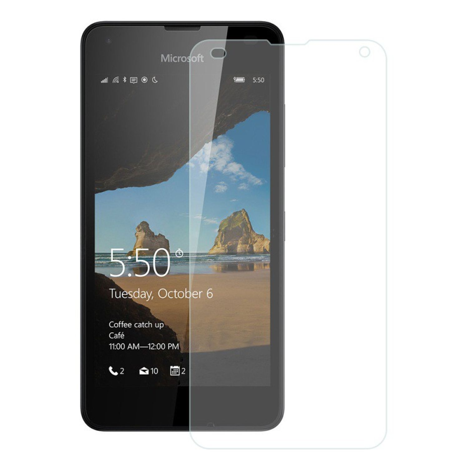 KÖNIG DESIGN 3er Pack Displayschutz Microsoft Lumia 550) Schutzfolie(für