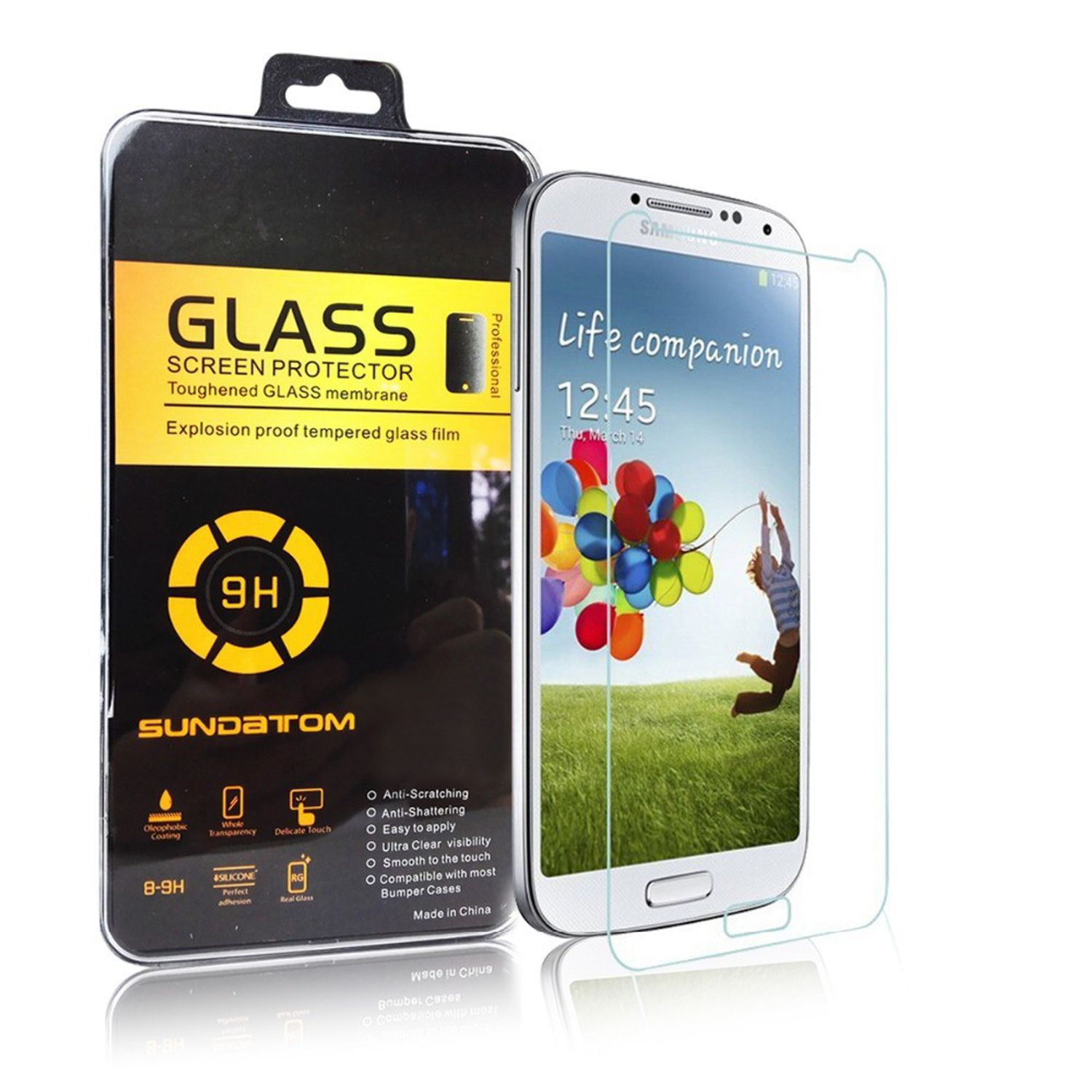 KÖNIG DESIGN 2er Samsung Schutzfolie(für Galaxy S4) Pack Displayschutz