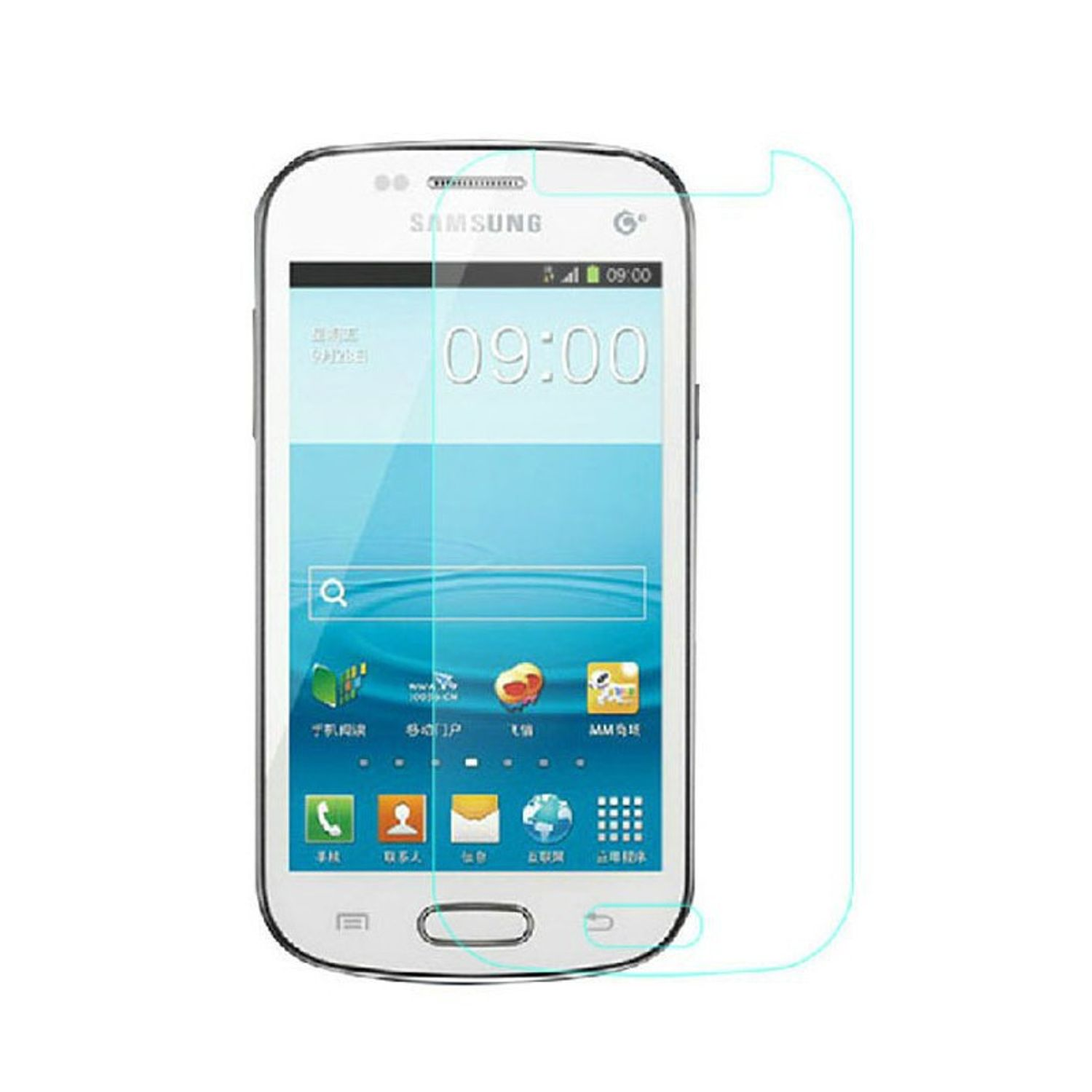KÖNIG DESIGN 3er Pack Displayschutz Schutzfolie(für S7562) Trend Samsung Duos Galaxy