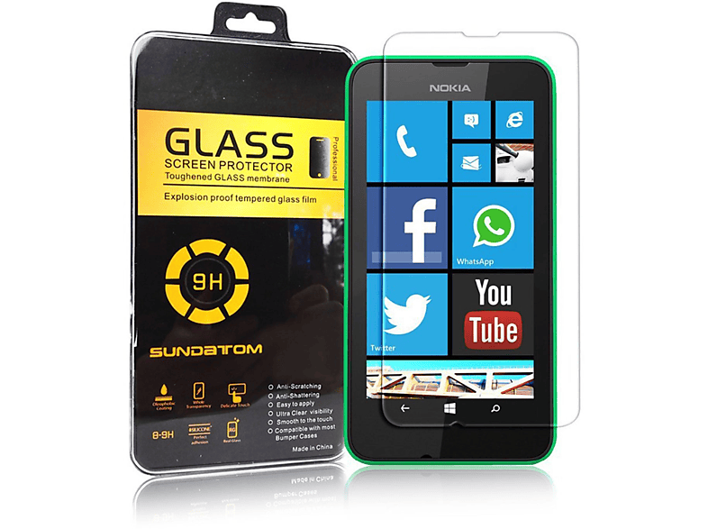 KÖNIG DESIGN 2er Pack Displayschutz Schutzfolie(für Nokia Lumia 530)