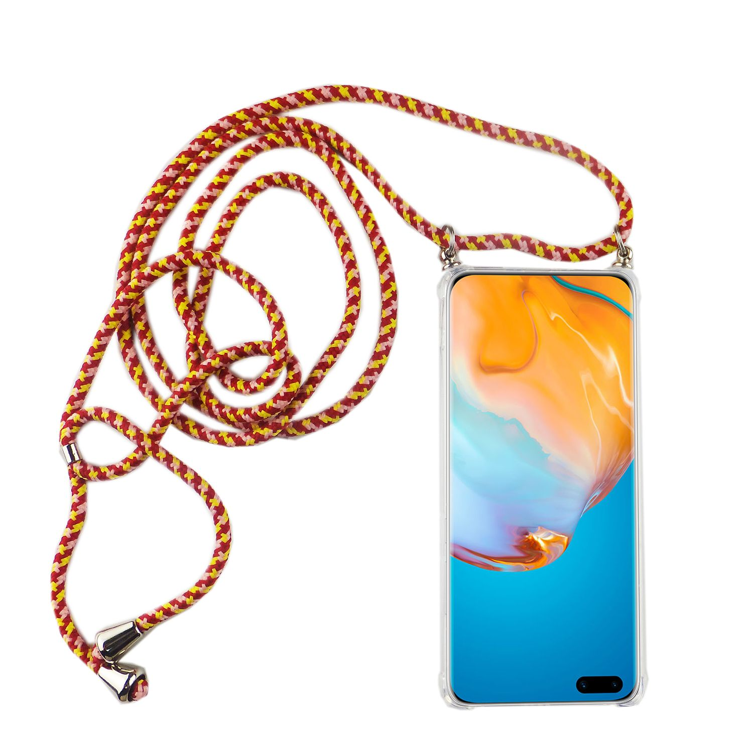 Schutzhülle, Huawei, KÖNIG P40 Pro, Transparent Umhängetasche, DESIGN