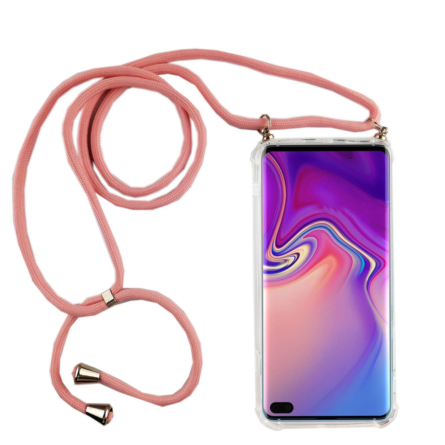 KÖNIG DESIGN Schutzhülle, Umhängetasche, Samsung, Galaxy S10 Plus,  Transparent