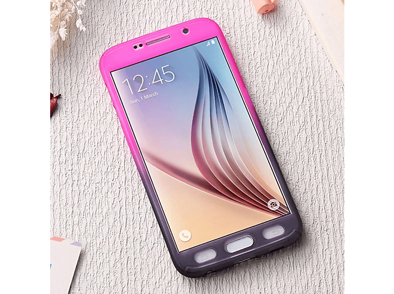 KÖNIG DESIGN Schutzhülle, Full Cover, Samsung, Galaxy J3 (2017), Pink
