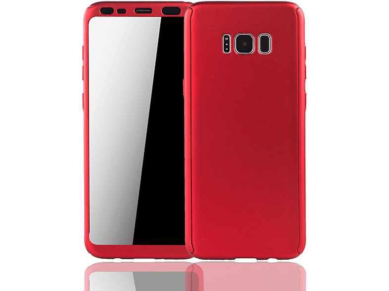 KÖNIG DESIGN Schutzhülle, Full Cover, Samsung, Galaxy S8, Rot