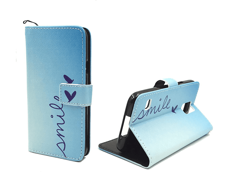 KÖNIG DESIGN Handyhülle, Bookcover, Samsung, Galaxy Blau / S5 S5 Neo