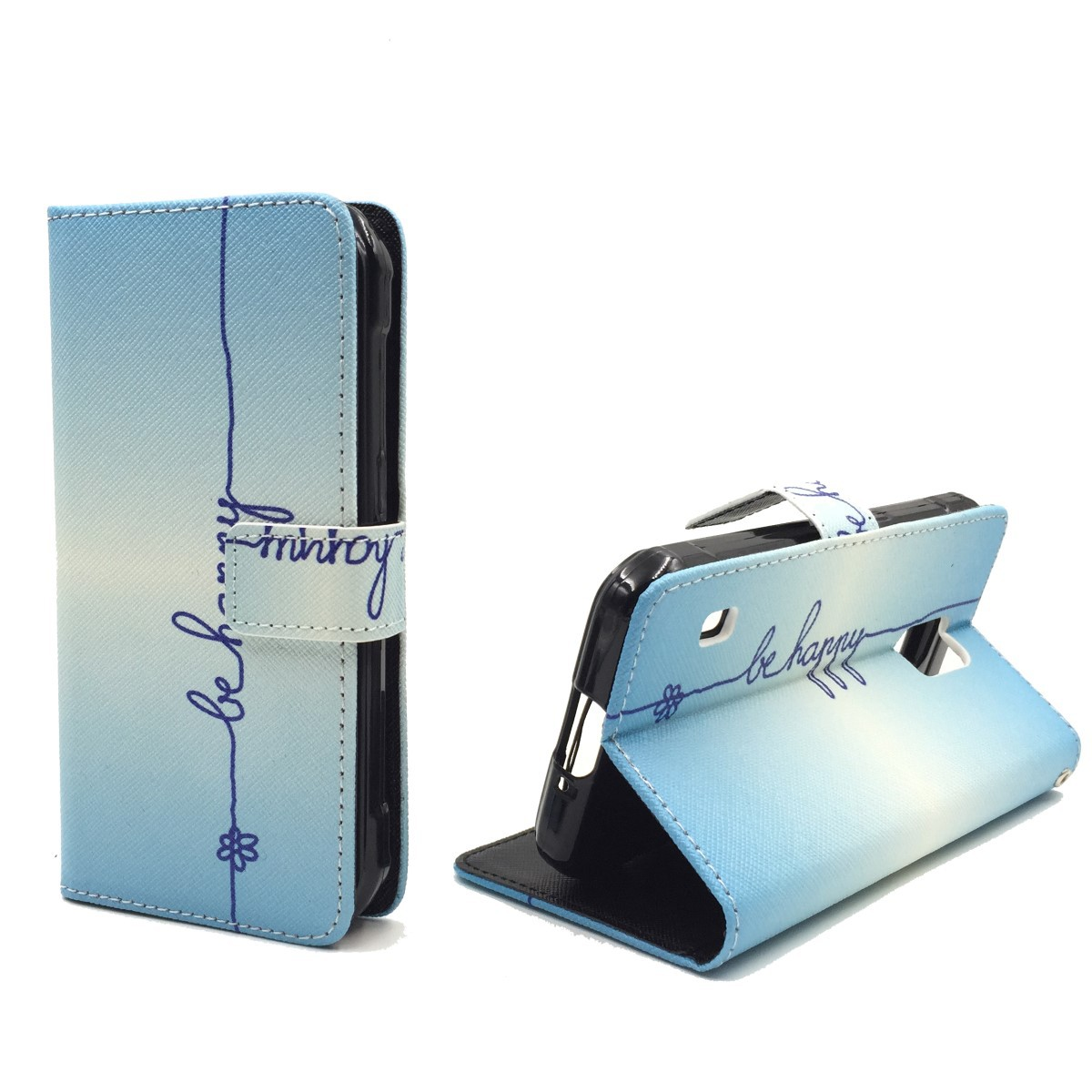 KÖNIG DESIGN Handyhülle, Bookcover, Samsung, Galaxy Blau Active, S5