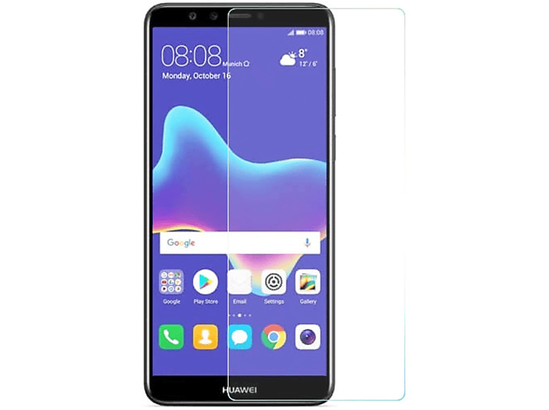 Schutzfolie(für DESIGN Y9 KÖNIG Displayschutz (2018)) Huawei Pack 3er