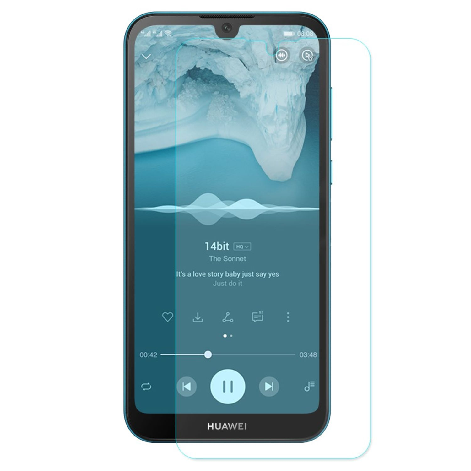 KÖNIG DESIGN 3er Pack Displayschutz Schutzfolie(für (2019)) Huawei Y5