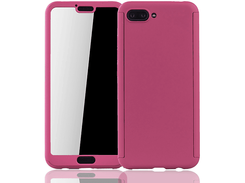 KÖNIG DESIGN Schutzhülle, Full Cover, Huawei, Honor 10, Pink