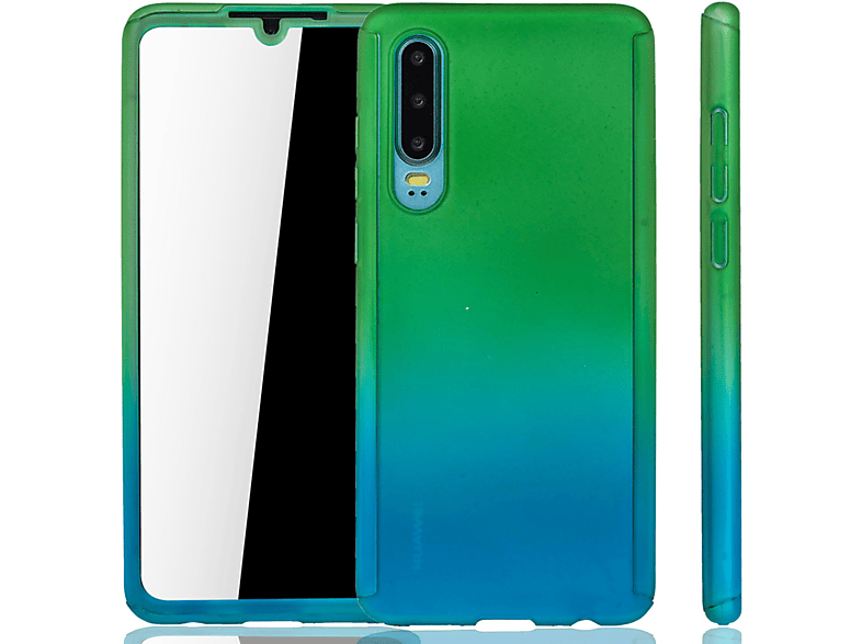 KÖNIG DESIGN Schutzhülle, Full Cover, Huawei, P30, Mehrfarbig