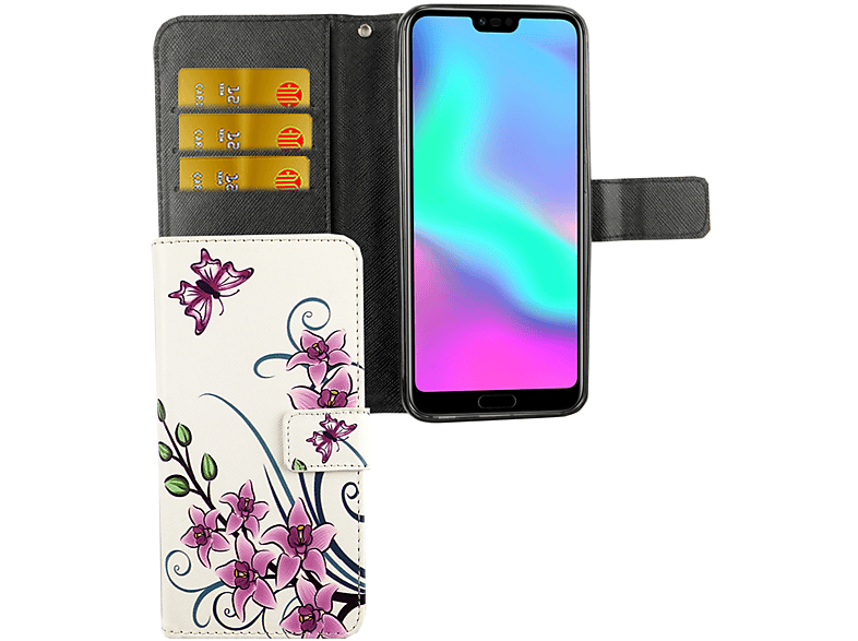 KÖNIG Weiß Huawei, Schutzhülle, DESIGN Bookcover, 10, Honor