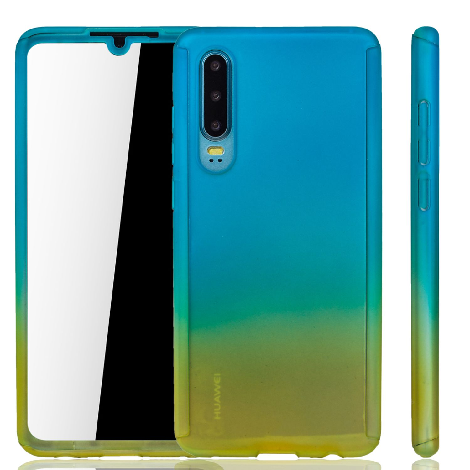 Huawei, Mehrfarbig Full Cover, Schutzhülle, KÖNIG DESIGN P30,