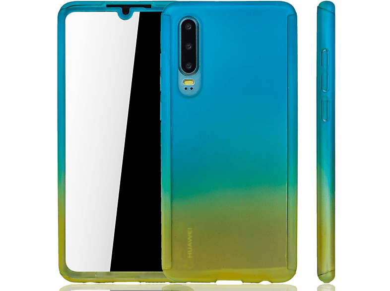 KÖNIG DESIGN Schutzhülle, Full Cover, Huawei, P30, Mehrfarbig