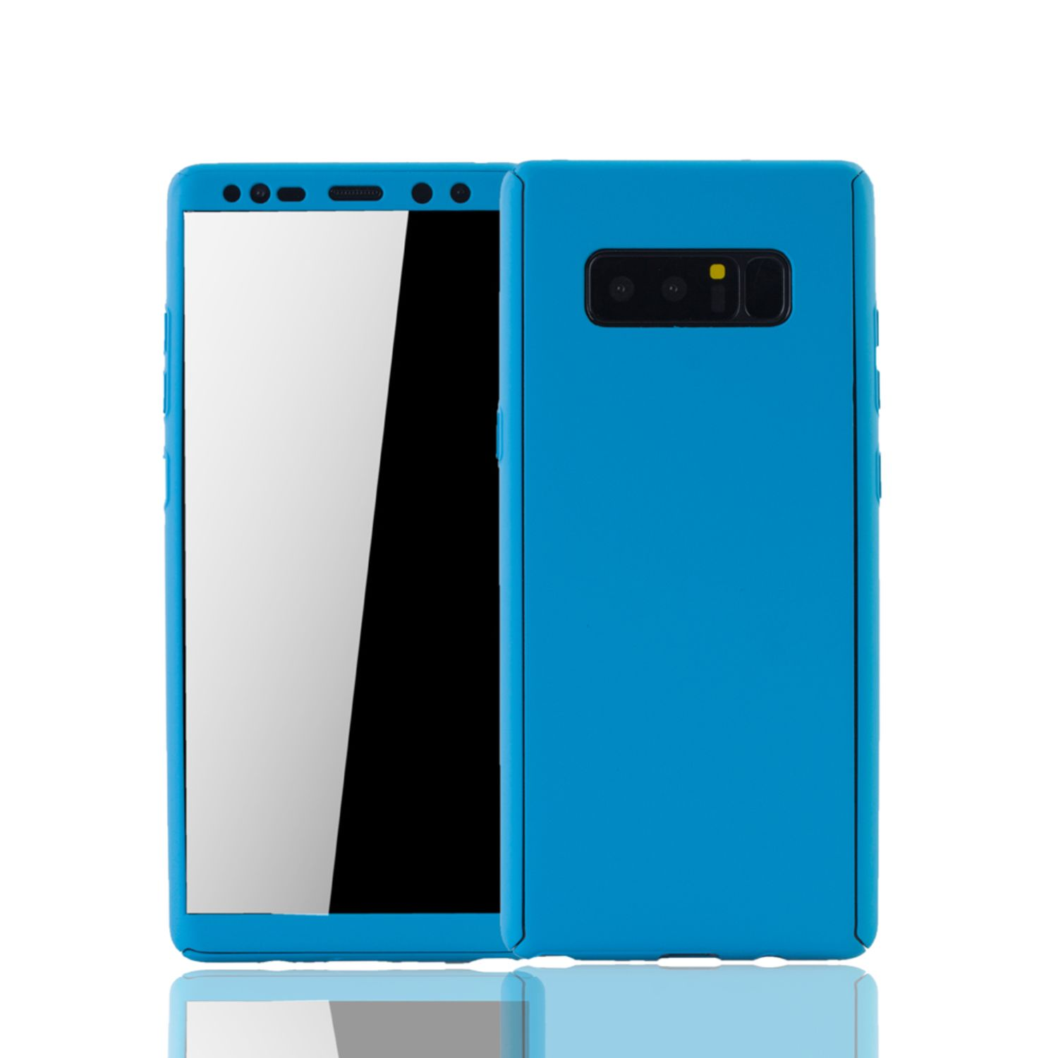 KÖNIG DESIGN Blau Schutzhülle, Note Samsung, Cover, Galaxy 8, Full