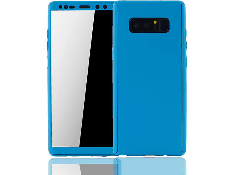 KÖNIG DESIGN Schutzhülle, Full Cover, Blau Note Galaxy 8, Samsung