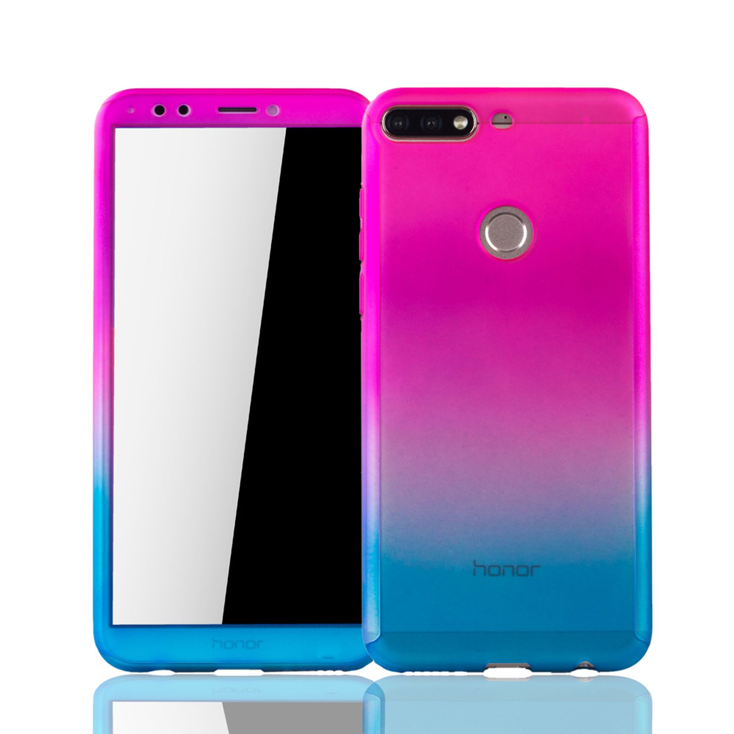 DESIGN Mehrfarbig KÖNIG Full Huawei, 7C, Cover, Schutzhülle, Honor