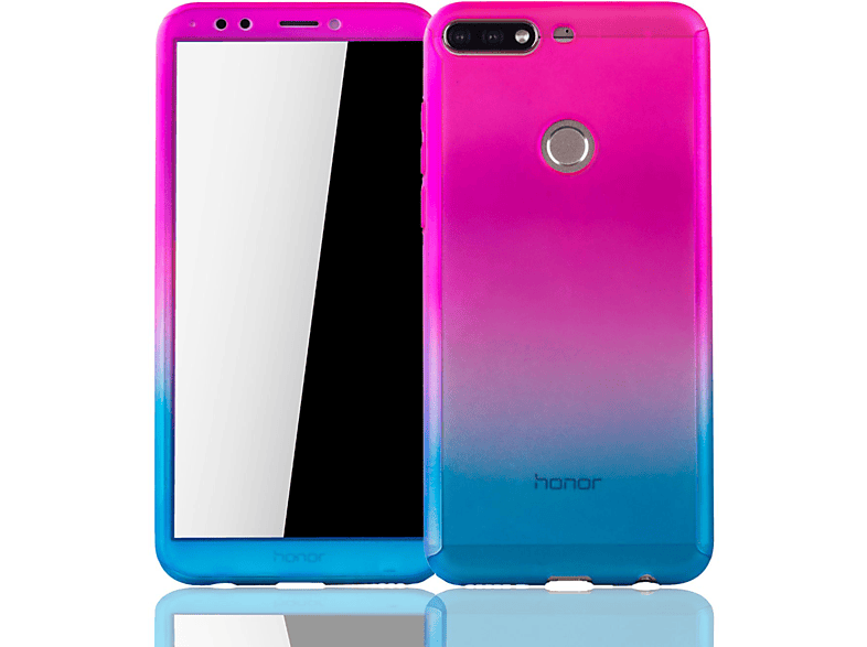 KÖNIG DESIGN Schutzhülle, Full Cover, Huawei, Honor 7C, Mehrfarbig