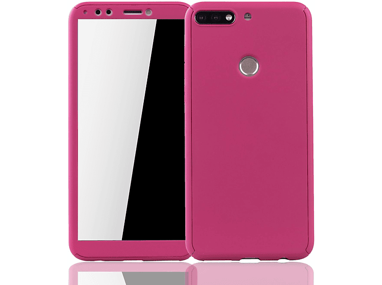 KÖNIG DESIGN Schutzhülle, Full Pink 7C, Huawei, Cover, Honor